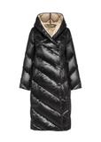 Long black women's winter jacket KURDT-0542A-98(Z25)