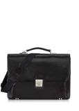 Dark brown leather briefcase VB-200A-90(KS)