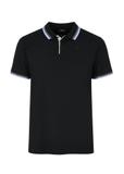 Men's black polo shirt POLMT-0069-99(W24)