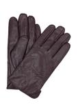 Men's brown leather gloves REKMS-0009A-90(Z25)