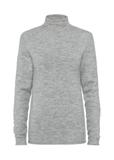 Gray women's turtleneck sweater SWEDT-0164-91(Z24)