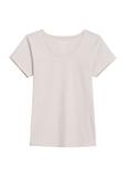 Beige Women's Basic T-shirt TSHDT-0111-81(KS)