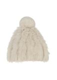 Cream fur hat for women CZADF-0034-16(Z24)