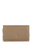 Large beige leather women's wallet PORES-0801B-80(W24)