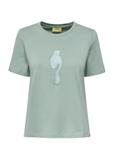 Mint women's T-shirt with logo TSHDT-0137-53(W25)