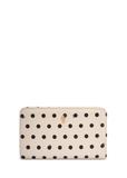 Beige polka dot women's wallet POREC-0362-0P(W26)