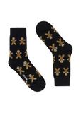 Men's navy blue Christmas socks SKAMT-0158A-69(Z24)