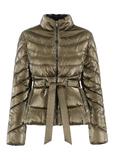 Women's quilted jacket with belt KURDT-0309-28(Z22)