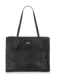 Black women's croco handbag TOREC-0963-97(Z24)