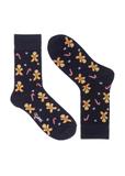 Men's navy blue Christmas socks SKAMT-0183-7D(Z26)