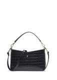 Black leather croco handbag TORES-1326-9G(Z26)