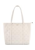 Cream monogram shopper bag TOREC-1160-0B(W26)