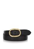 Black leather women's belt PASDS-0174C-99(Z23)