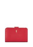 Medium red leather women's wallet PORES-0896G-42(Z25)