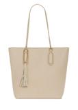 Cream women's shopper bag TOREC-0905A-12(W25)