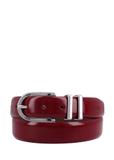 Red leather women's belt PASDS-0159-4C(Z26)