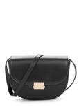 Black semi-circular women's messenger bag TOREC-1127-99(W26)