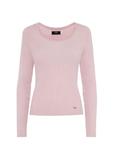 Pink shiny women's sweater SWEDT-0217-34(Z24)