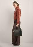 Black elegant leather laptop bag TORES-1344-9I(Z26)