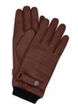 Camel men's leather gloves with wool lining REKMS-0091-1D(Z26)