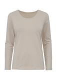 Beige long sleeve women's blouse LSLDT-0038-81(KS)