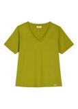 Olive women's basic T-shirt TSHDT-0120-8E(W26)
