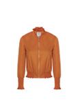 Women's orange bomber jacket KURDT-0159-30(W19)
