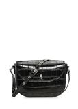 Black small croco shoulder bag TOREC-1244-9G(Z26)