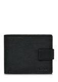 Men's black leather clasp wallet PORMS-0606-99(W24)