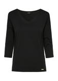 Black women's blouse BLUDT-0156-99(W24)