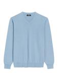 Blue men's sweater with logo SWEMT-0159A-7B(Z26)
