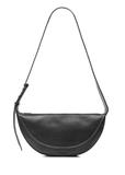 Black leather semicircular women's handbag TORES-1178-99(Z25)