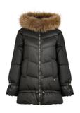 Black women's winter jacket KURDT-0535-99(Z24)