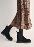 Women's black suede Chelsea boots BUTYD-1194-99(Z25)