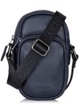 Men's navy blue leather sachet TORMS-0409-69(W24)