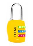 Yellow combination padlock AW-015-0005-2B(W26)