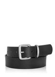 Black leather women's belt PASDS-0312A-99(Z25)