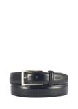Navy blue men's leather belt PASMS-0244-69(Z25)