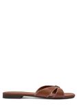 Camel leather women's flip-flops BUTYD-1227-1D(W26)
