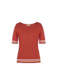 Women's short sleeve sweater SWEDT-0090-41(W19)