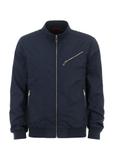 Navy blue men's bomber jacket KURMT-0299-69(W24)