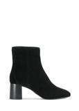 Black suede high heel ankle boots BUTYD-1218-99(Z25)
