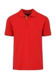 Red men's polo shirt POLMT-0045A-40(W24)