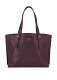 Burgundy large shopper bag TOREC-1088-49(Z25)