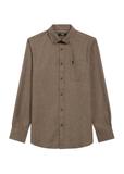 Men's shirt in brown color KOSMT-0299A-90(Z25)
