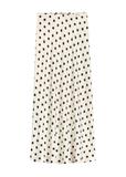 Women's white polka dot skirt SPCDT-0122-0P(W26)