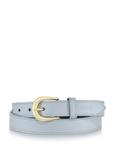 Blue leather women's belt PASDS-0303-62(W24)
