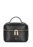 Black round women's cosmetic bag TOREC-0919A-99(W25)