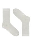Silver shiny women's socks SKADT-0074-92(Z25)
