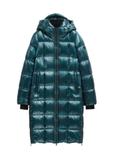 Turquoise women's winter jacket KURDT-0677-7F(Z26)